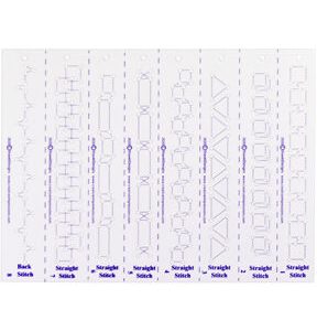 Creative Impressions 9 x 6 Embroidery Stitch Templates 4pk - 1