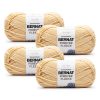Bernat Forever Fleece 194yds Super Bulky Polyester Yarn 4 Bundle