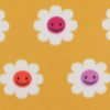 Smiley Face Flowers Blizzard Prints Fleece Fabric