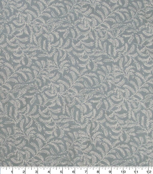 Vines Blue Super Snuggle Flannel Fabric - Image 2