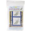 Jack Dempsey 18 Peacock Stamped Quilt Blocks 6pk