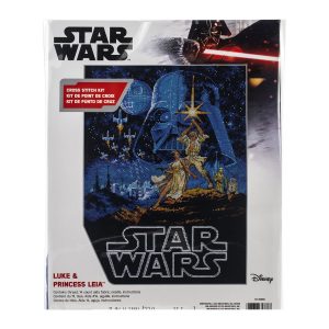 Dimensions 11 x 14 Luke   Princess Leia Counted Cross Stitch Kit - 1