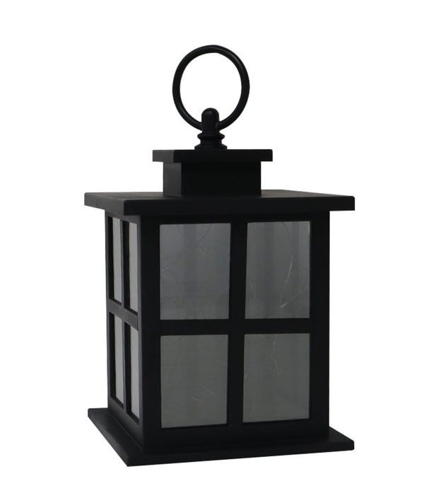 7 Black LED Rustic Lantern by Place   Time - Image 4