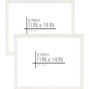 MCS White 11 14 Woodgrain Value Frames 2pk - 1