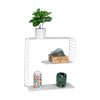 Honey Can Do Metal Floating Decorative Shelf