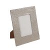 5 x 7 Silver Aluminum Texture Tabletop Picture Frame by Place   Time