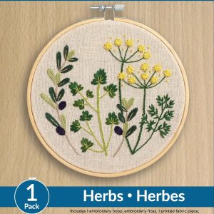 Leisure Arts 6 Herbs Embroidery Kit - 1