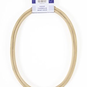 DMC 8 Oval Wooden Embroidery Hoop - 1