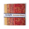 10 Square Autumn Days Batik Cotton Fabric Shape 42pc
