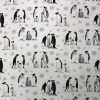 Penguins on White Super Snuggle Flannel Fabric