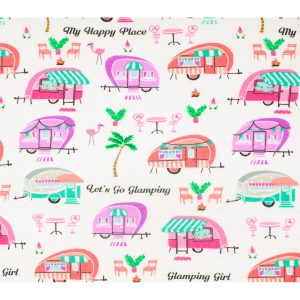 Glamping Girl Super Snuggle Flannel Fabric
