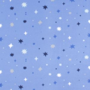 Snow Geo Blizzard Prints Fleece Fabric