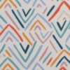 Multi Color Open Triangle Blizzard Prints Fleece Fabric