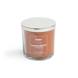 14oz Sandalwood Scented Jar Candle by Hudson 43 - 1