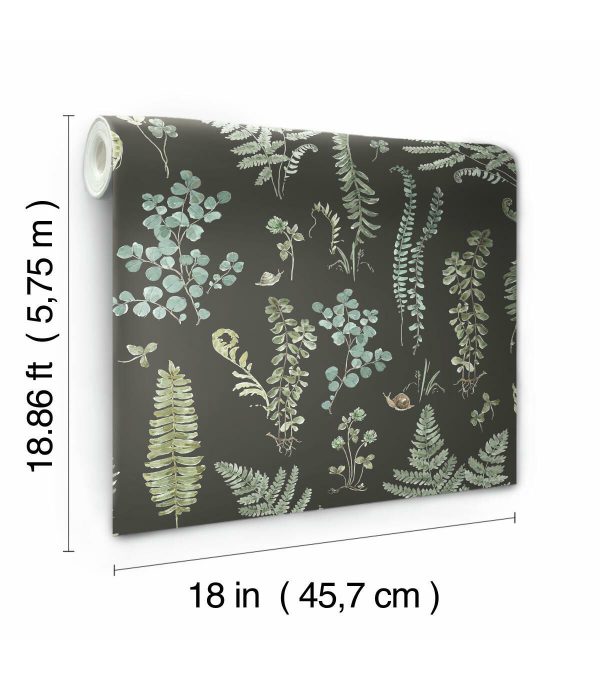 RoomMates 18 x 18  Forest Fern Study Peel   Stick Wallpaper - Image 7