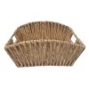 16 x 12 Natural Water Hyacinth Woven Basket by Place   Time