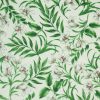 Summer Green Delicate Tropical Floral Sew Lush Fleece Fabric