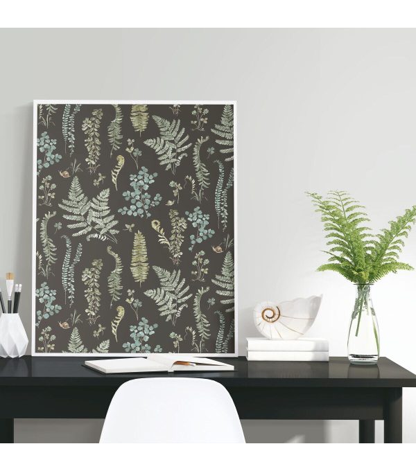 RoomMates 18 x 18  Forest Fern Study Peel   Stick Wallpaper - Image 5