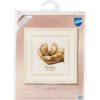 Vervaco 6.5 x 8 Little Feet Record on Aida Counted Cross Stitch Kit