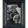 5 x 7 Distressed Black Wood Tabletop Picture Frame