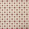 Red   Green Snowflakes Super Snuggle Christmas Flannel Fabric