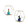 Honey Can Do Set of Hexagonal Wall Shelfs
