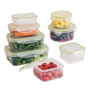 Honey Can Do 11 Clear Plastic Snap Lock Food Storage Containers 16pc - 1