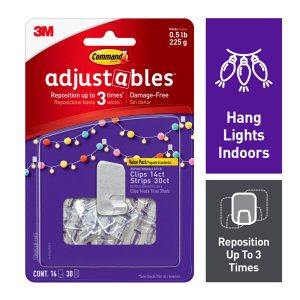 Command 44ct Adjustable Clips   Strips - 1