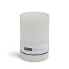 Flameless 4 6 LED Rustic White Pillar Candle