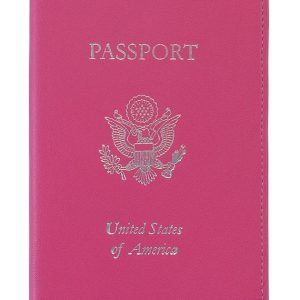 RFID Blocking Gold Lettered Passport Case