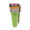 24oz Color Changing Tumbler Set With Lids   Straws 5pc by Happy