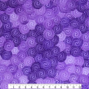 Purple Shade Swirls Quilt Cotton Fabric by Keepsake Calico - 1