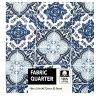 18 x 21 Blue Tiles Quilt Cotton Fabric Quarter 1pc by Keepsake Calico