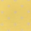 Daisy Embroideries on Yellow Quilt Cotton Fabric by Keepsake Calico