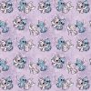 Lilo Stitch Angel Watercolor Cotton Fabric