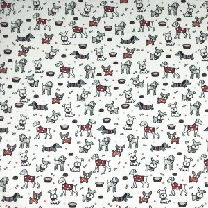 Little Dogs Super Snuggle Flannel Fabric