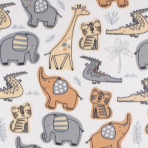 Jungle Animals Blizzard Fleece Fabric - 1