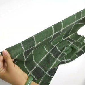 Green Plaid Luxe Flannel Fabric