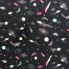 Rockets In Space Pastel Novelty Cotton Fabric