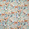 Watercolor Brown Woodland Friends Novelty Cotton Fabric