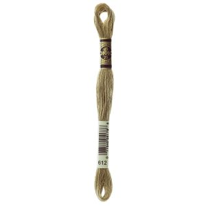 DMC 8.7yd Browns 6 Strand Cotton Embroidery Floss - 612 Light Drab Brown
