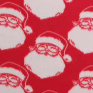 Santa on Red Blizzard Fleece Fabric