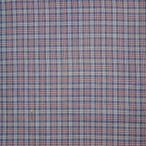 Navy Plaid Yarn Dyed Patriotic Cotton Fabric - 1