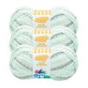 Lion Brand Ice Cream Roving Stripes 437yds Worsted Acrylic Yarn 3 Bundle