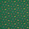 Adventures of Big Foot on Green Novelty Cotton Fabric