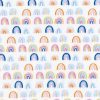 Hi Fashion Summer Lovin Rainbows Premium Cotton Fabric