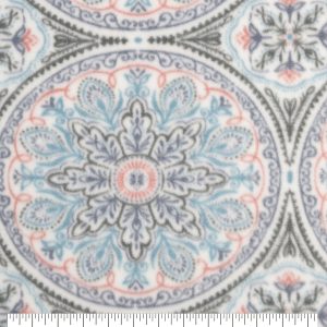 Pastel Medallions Anti Pill Fleece Fabric