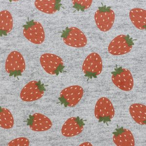 Super Snuggle POP! Strawberries Flannel Fabric