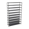 Simplify 59.5 Black 10 Tier Shoe Rack