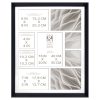 20 x 17 Matted 9 Photo Black Collage Frame by Place   Time